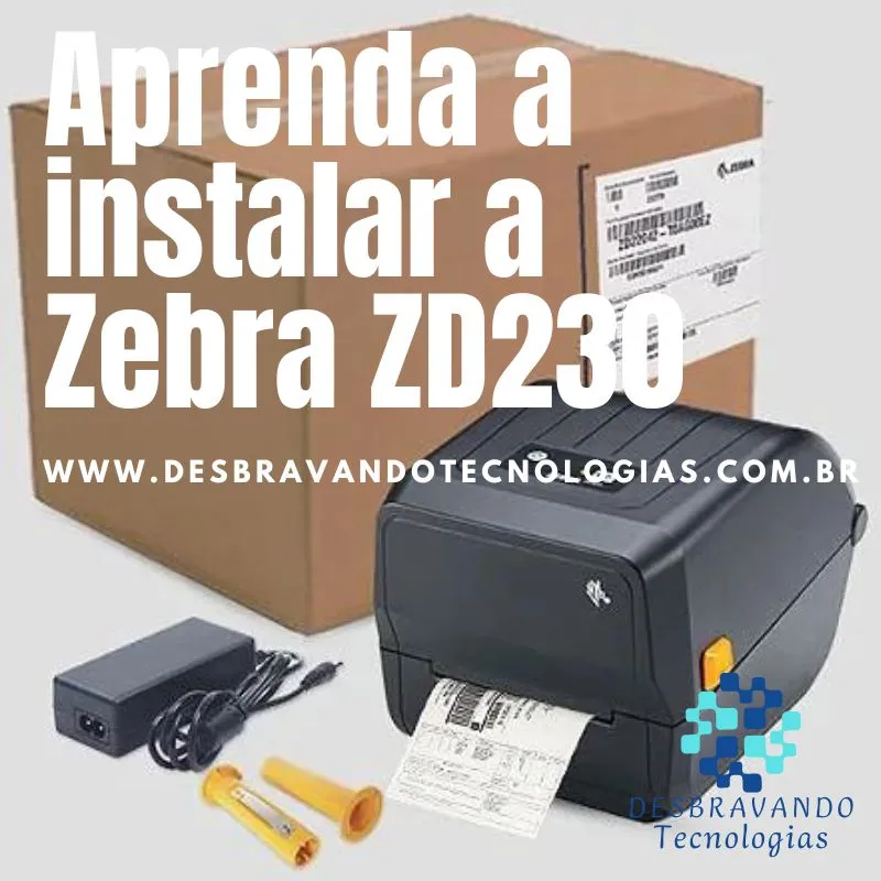 Como Instalar A Impressora Zebra Zd230 Pela Conexão Lan 0542